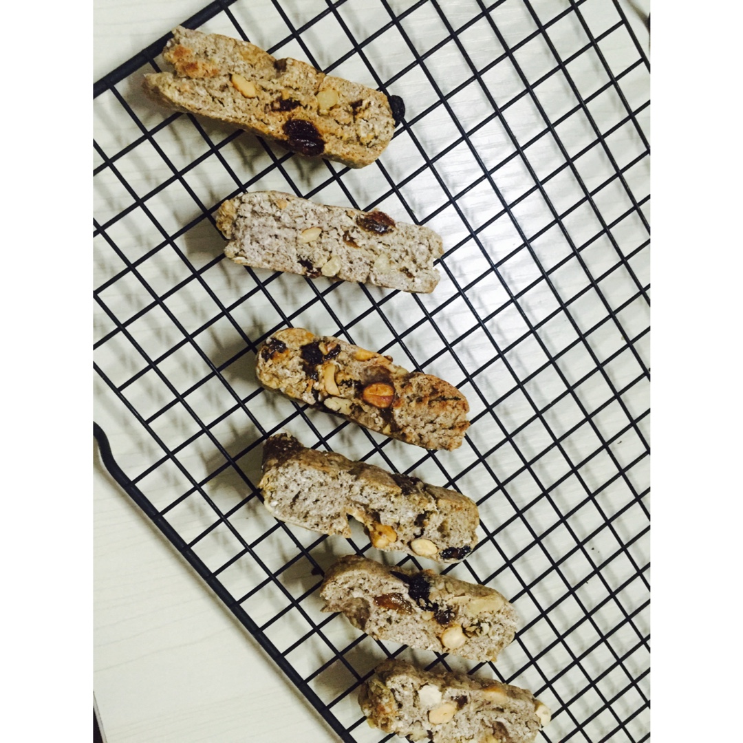 【健康零食】燕麦坚果意式脆饼