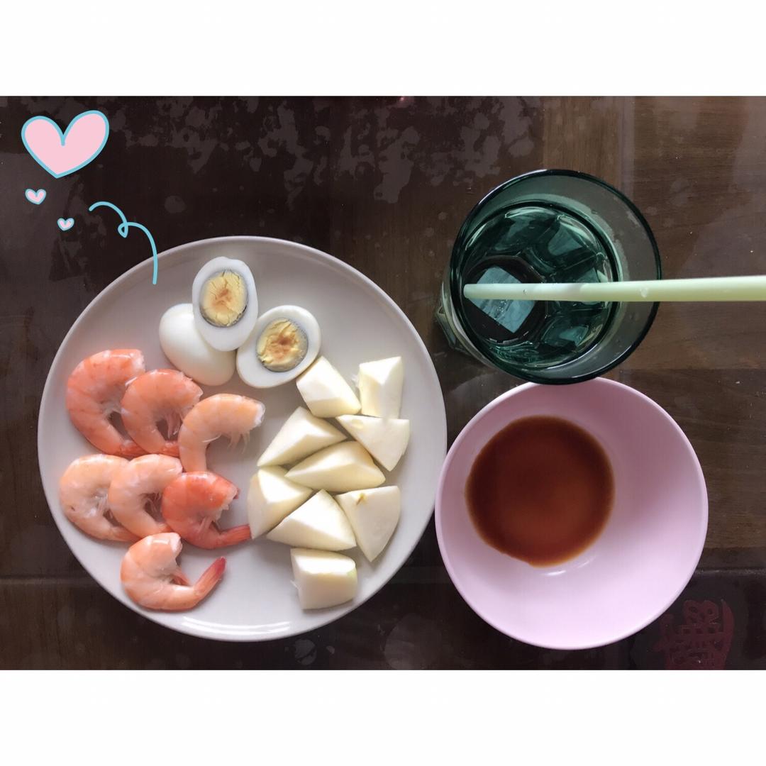 牛油果鲜虾-早餐