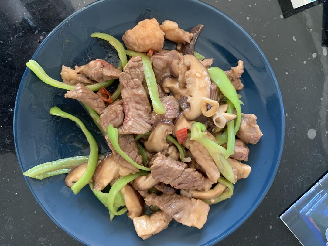 低脂高蛋白—香菇炒牛肉