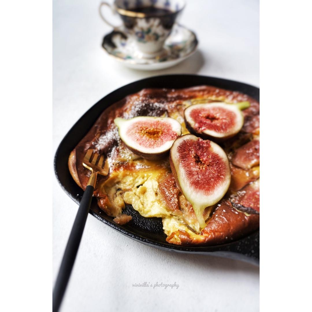 无花果克拉夫缇clafoutis