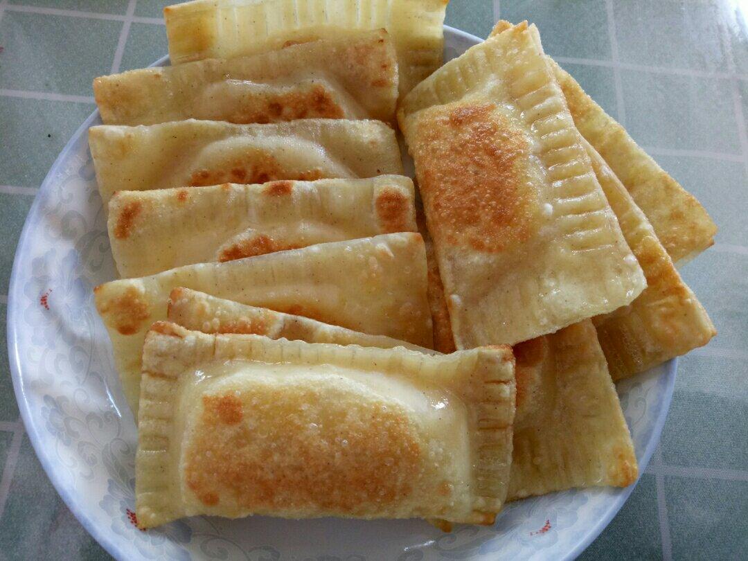 麦当劳的简易版苹果派，在家用馄饨皮就能做！