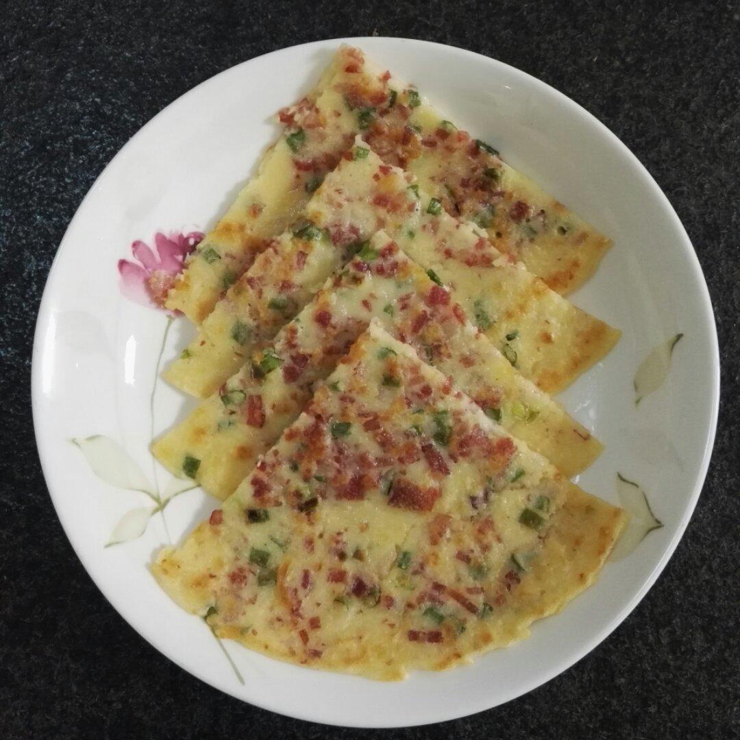 培根香葱鸡蛋饼