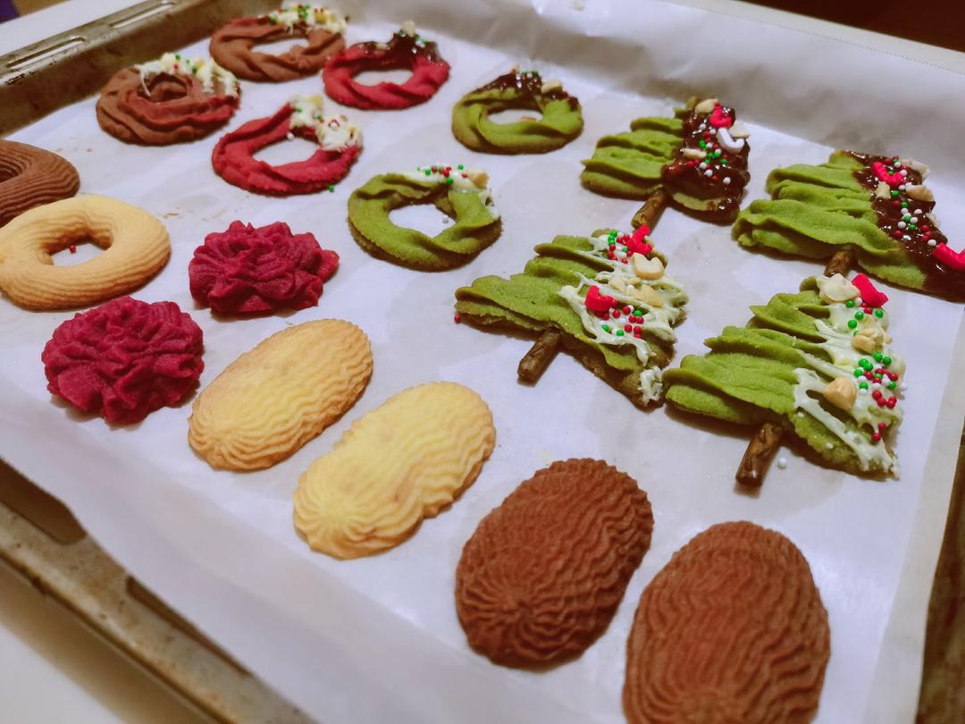 【圣诞】花环小曲奇 Christmas Wreath