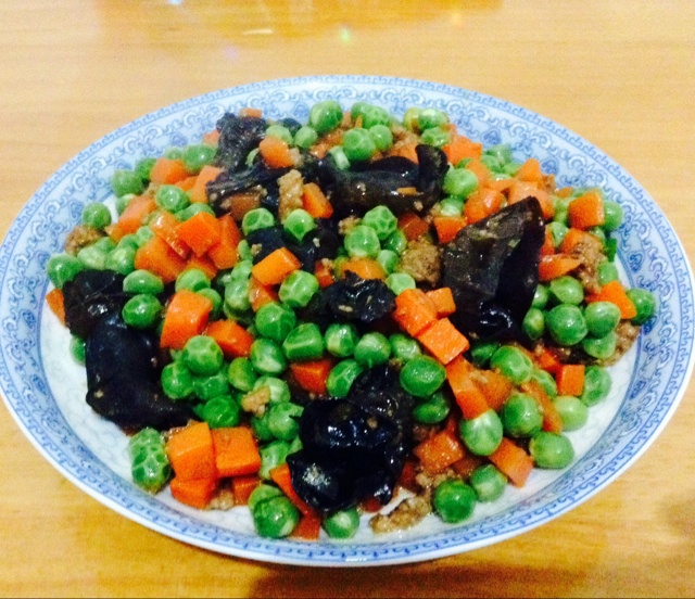 豌豆炒肉末