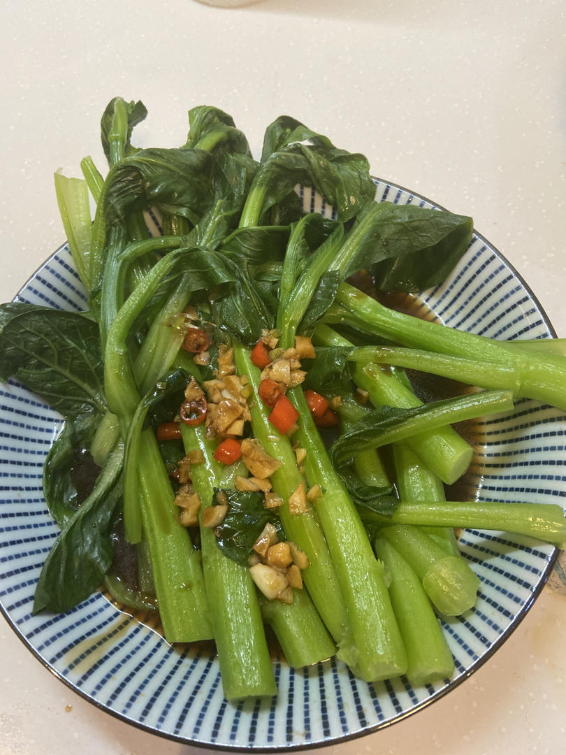 快手菜：白灼菜心