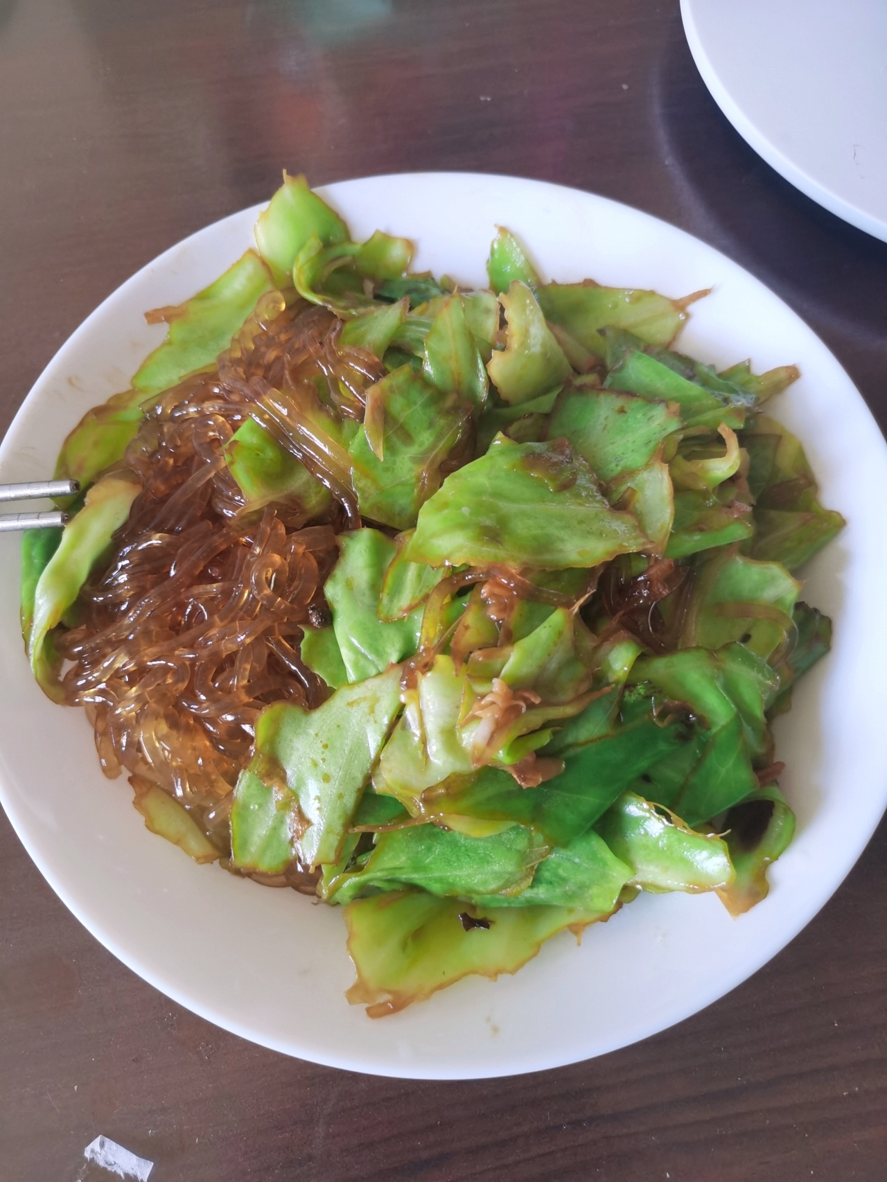 圆白菜炒粉条