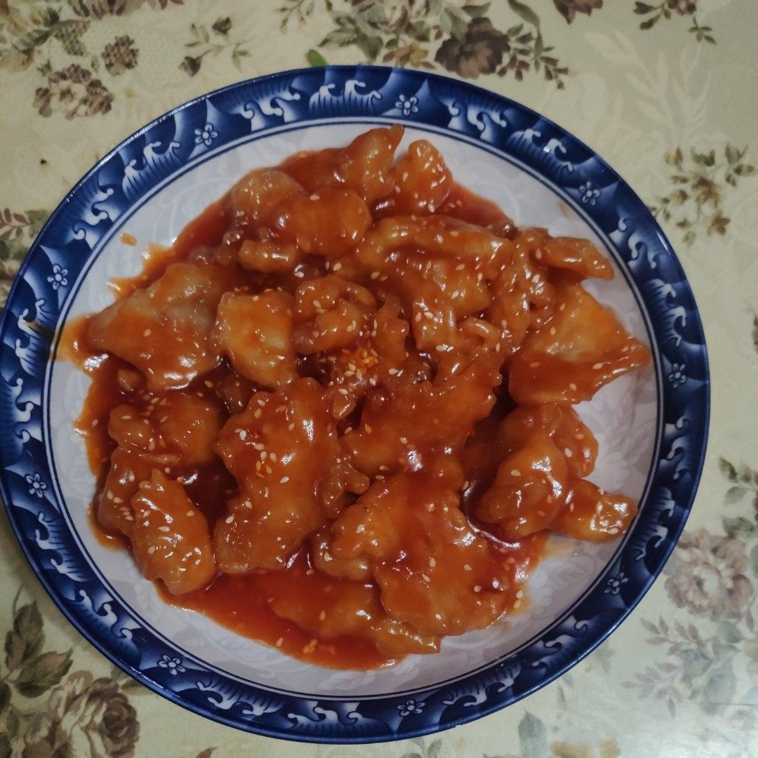 茄汁脆巴沙鱼柳