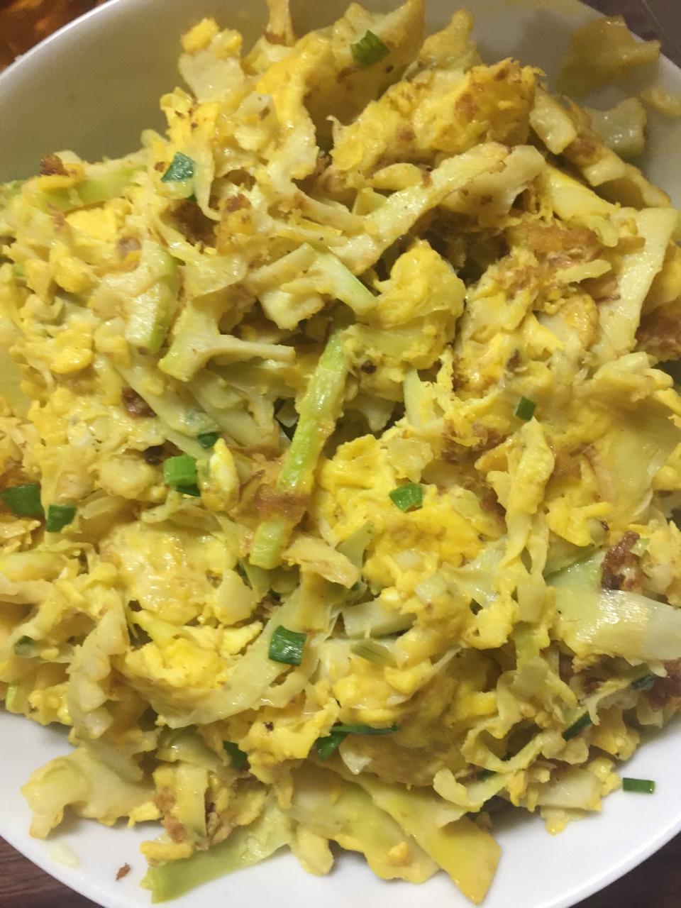 葱香冬笋丝炒蛋