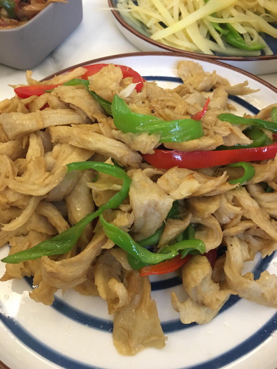 米饭杀手系列之青椒炒面筋