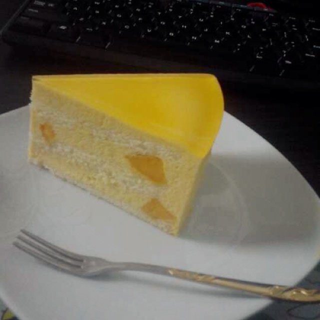 料超足的芒果慕斯蛋糕