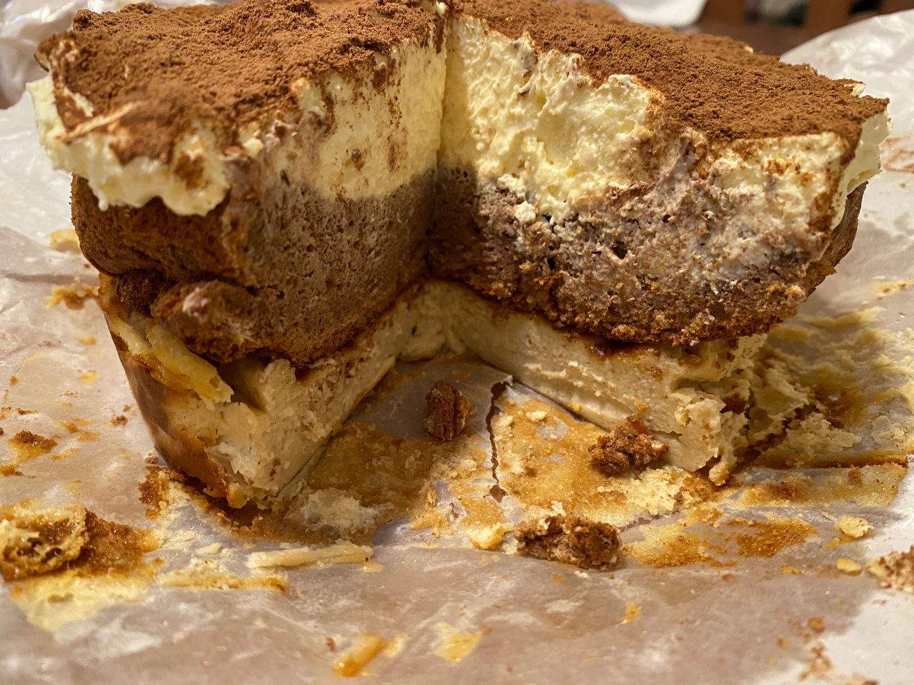 提拉米蘇巴斯克蛋糕|一次成功✔️双重口感🍴
