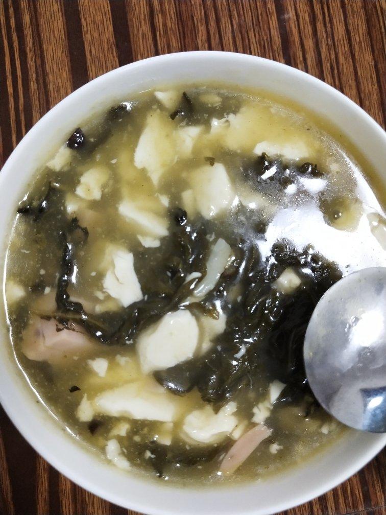 如梦之梦1021做的芝麻叶豆腐煳