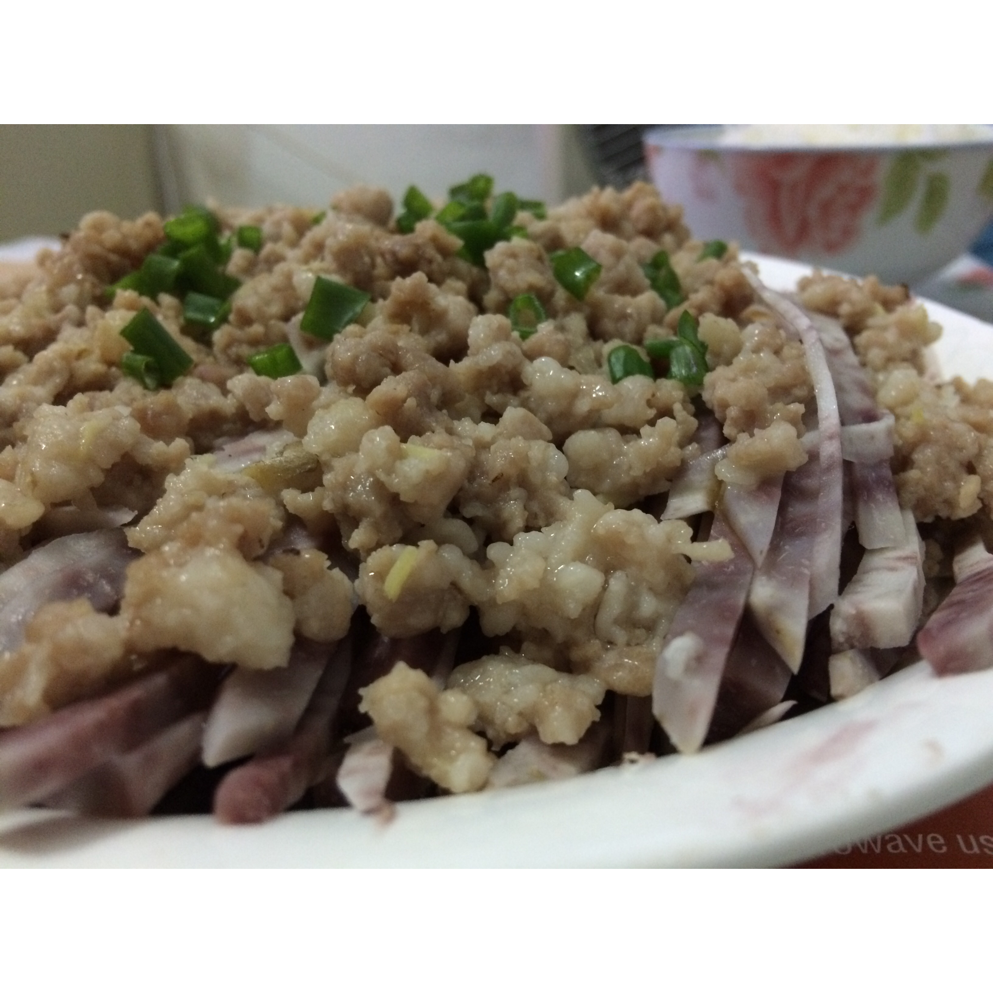 豉香碎肉香芋丝