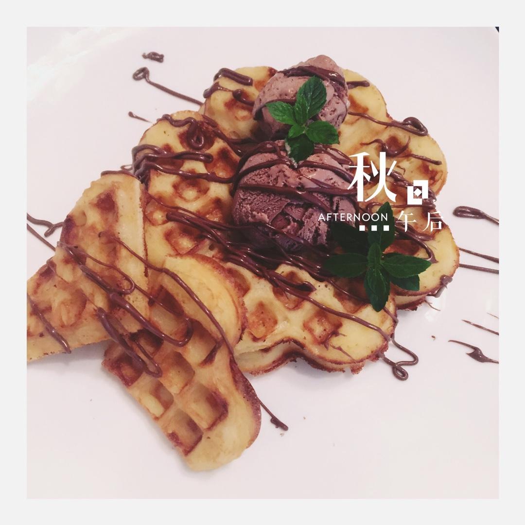 【视频食谱】酵母版脆脆华夫饼