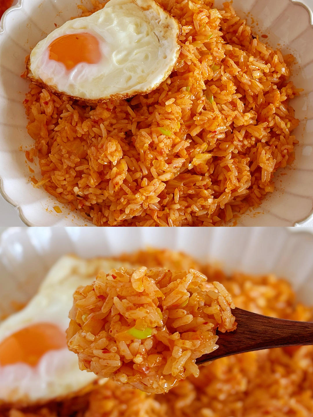 超简易懒人版辣白菜炒饭，剩米饭的华丽变身，酸甜适口小朋友也爱吃的快手早饭