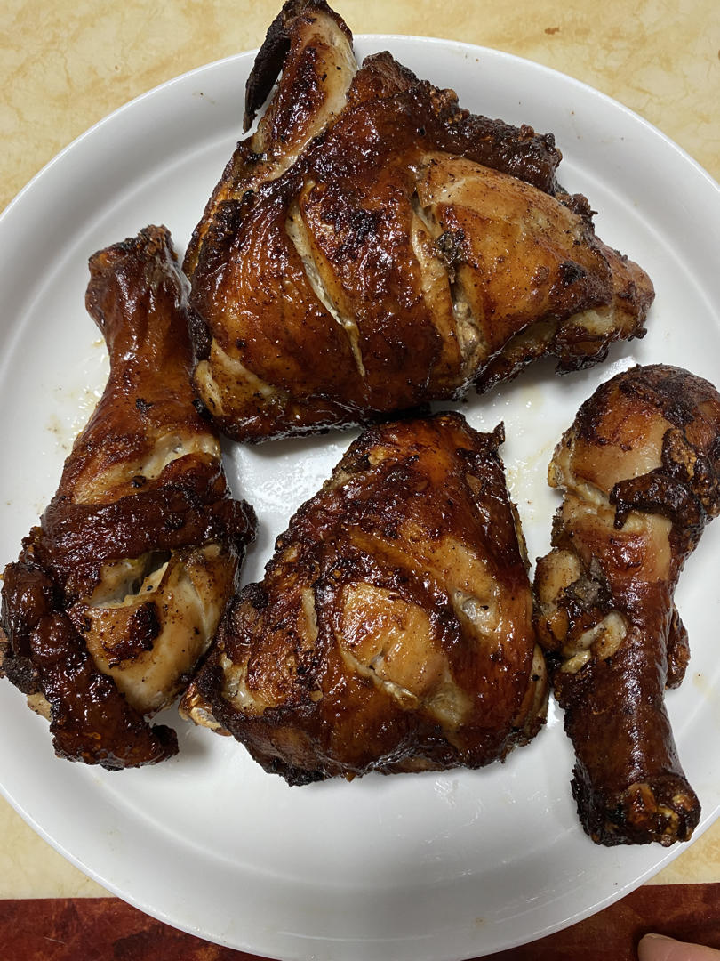 空气炸锅烤鸡腿，鲜嫩多汁