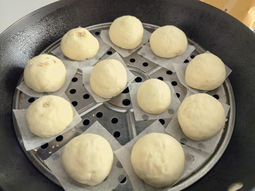 纯手工奶香馒头【无泡打粉，无添加】