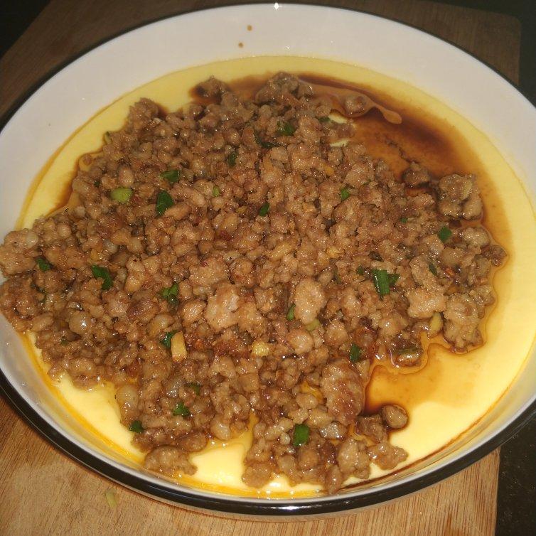 肉末豆腐蒸蛋