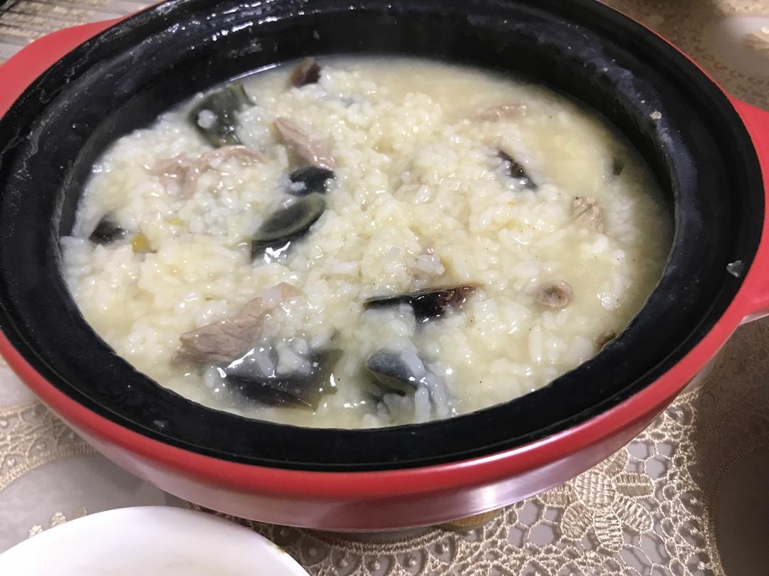 十五分钟快手之香滑皮蛋瘦肉粥(附五分钟电饭煲电压力锅更快捷方法)