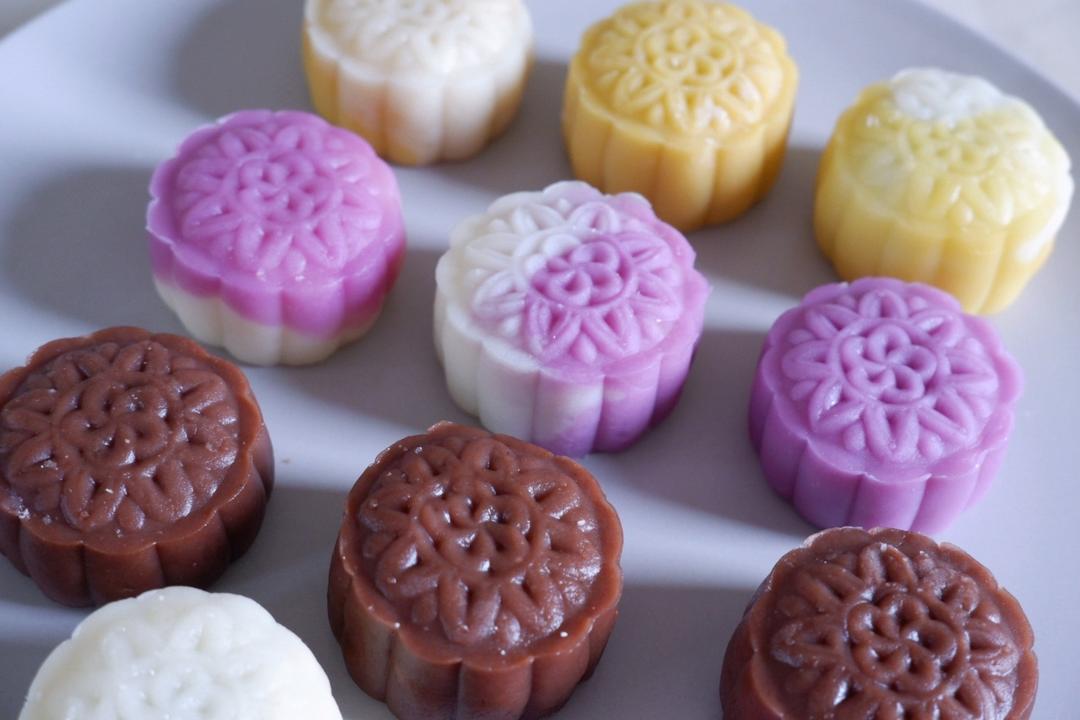 🥮高颜值｜冰皮月饼—6重口味，3天依然软糯Q弹｜快手简单美味｜无需烤箱