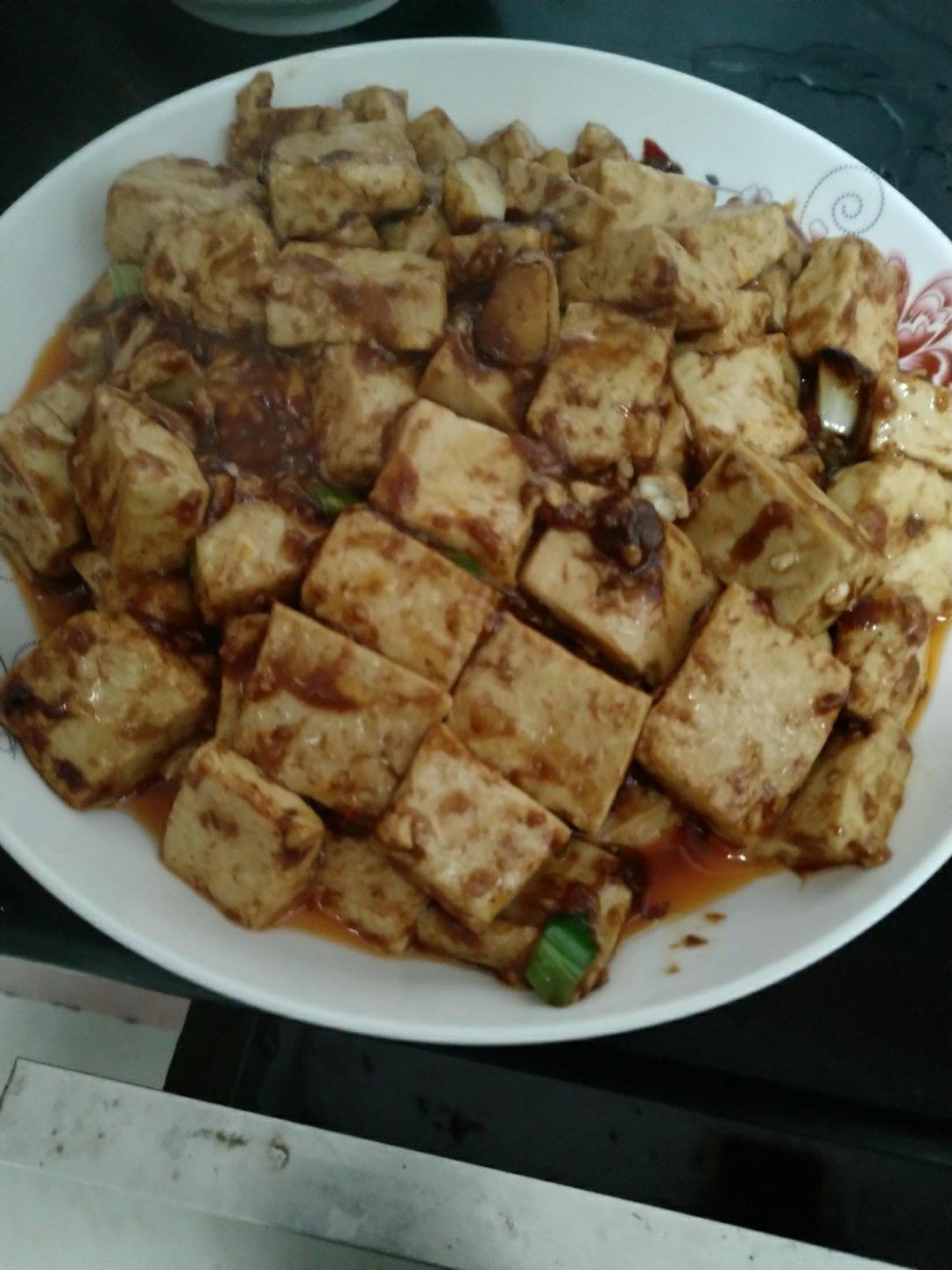 葱炒嫩豆腐