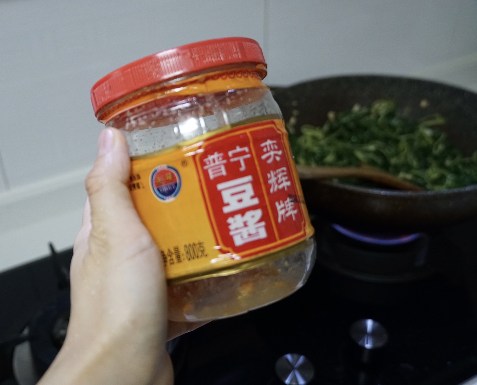 潮汕特色菜-豆酱炒麻叶的做法 步骤7