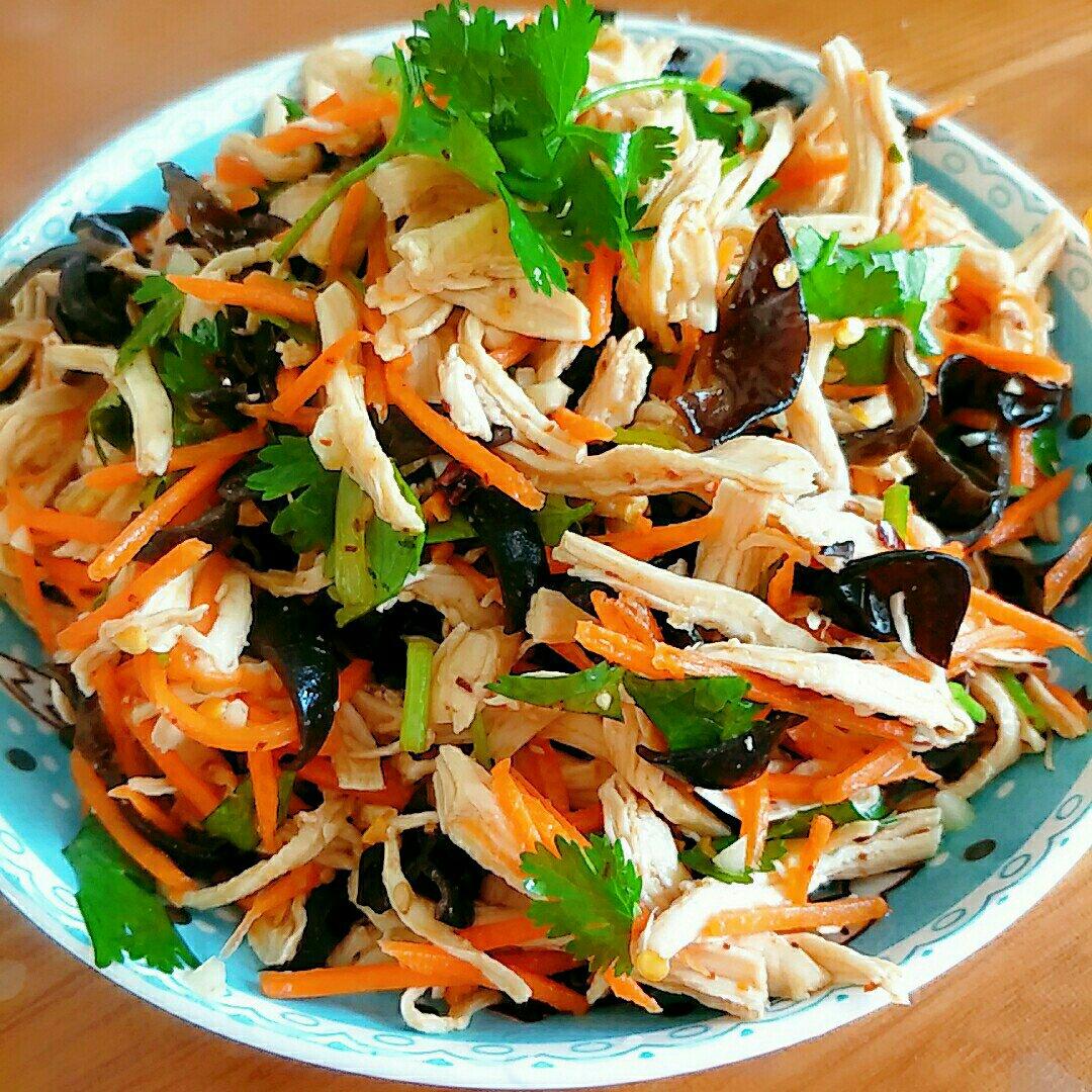 减脂健身｜凉拌手撕鸡丝（香辣&麻油版）