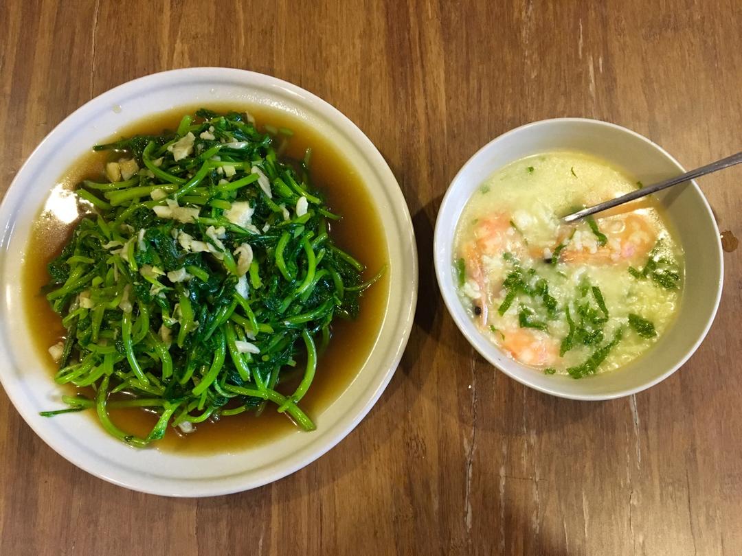 清炒茼蒿