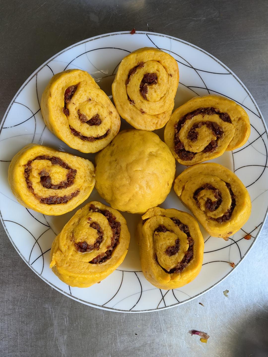 奶香南瓜馒头！我很喜欢！