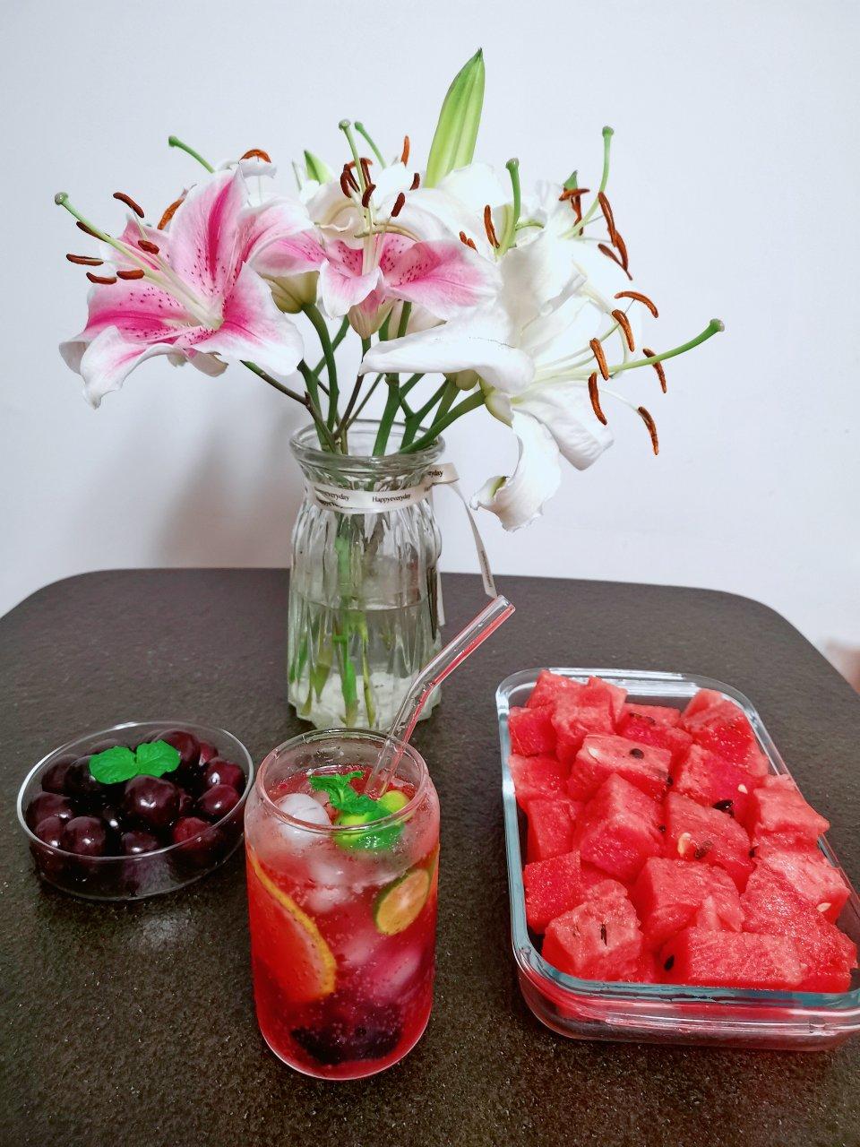 夏日樱桃莫吉托