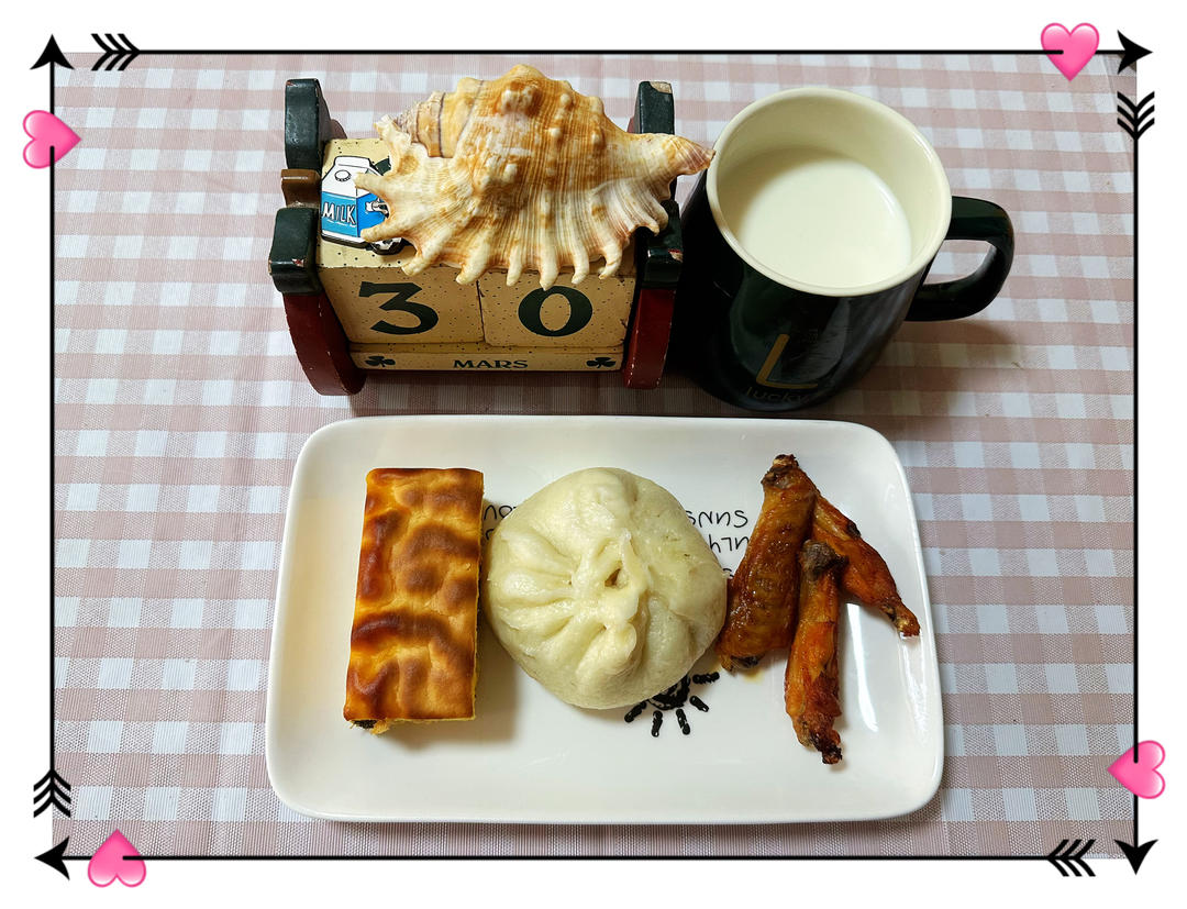 孩子学生上学早餐打卡进行中(第二贴）🍛🥛～