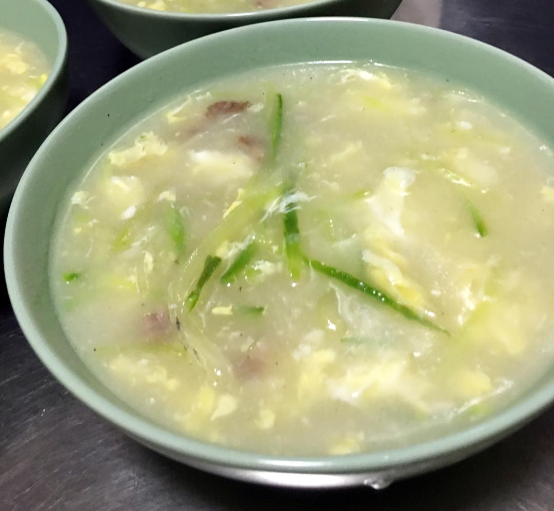 青萝卜丝咸汤