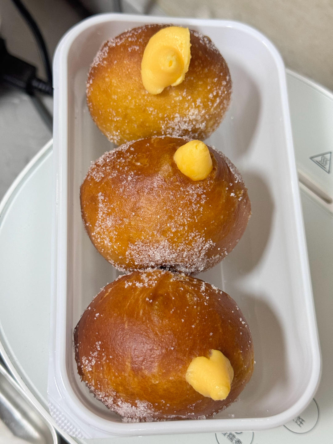 免烤箱‼️韩式卡士达酱甜甜圈🍩