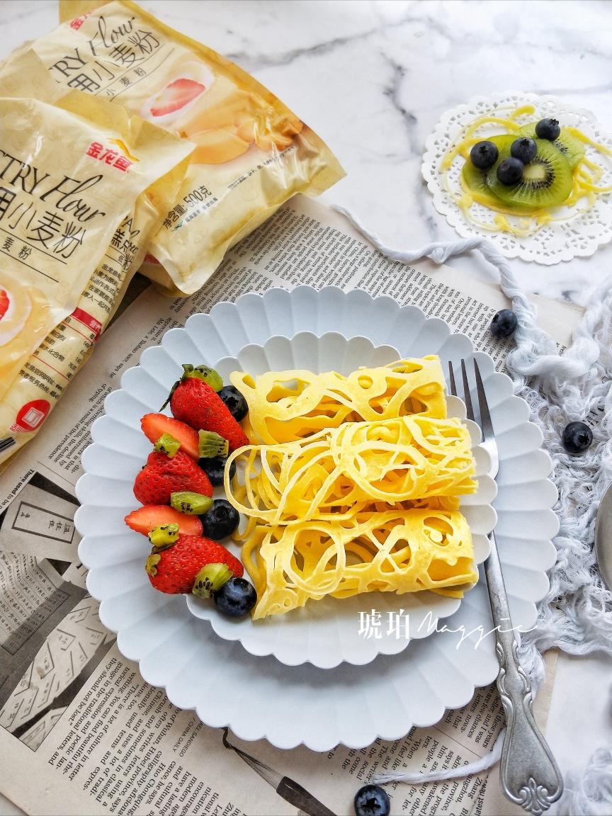 蕾丝鸡蛋卷的做法