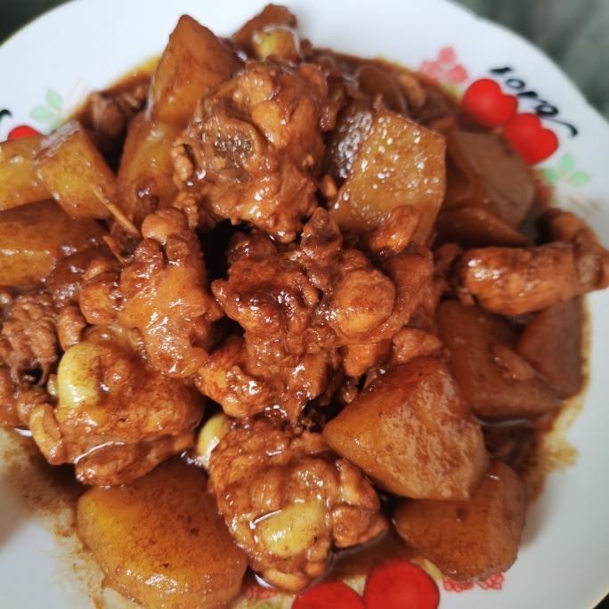 小鸡腿烧土豆