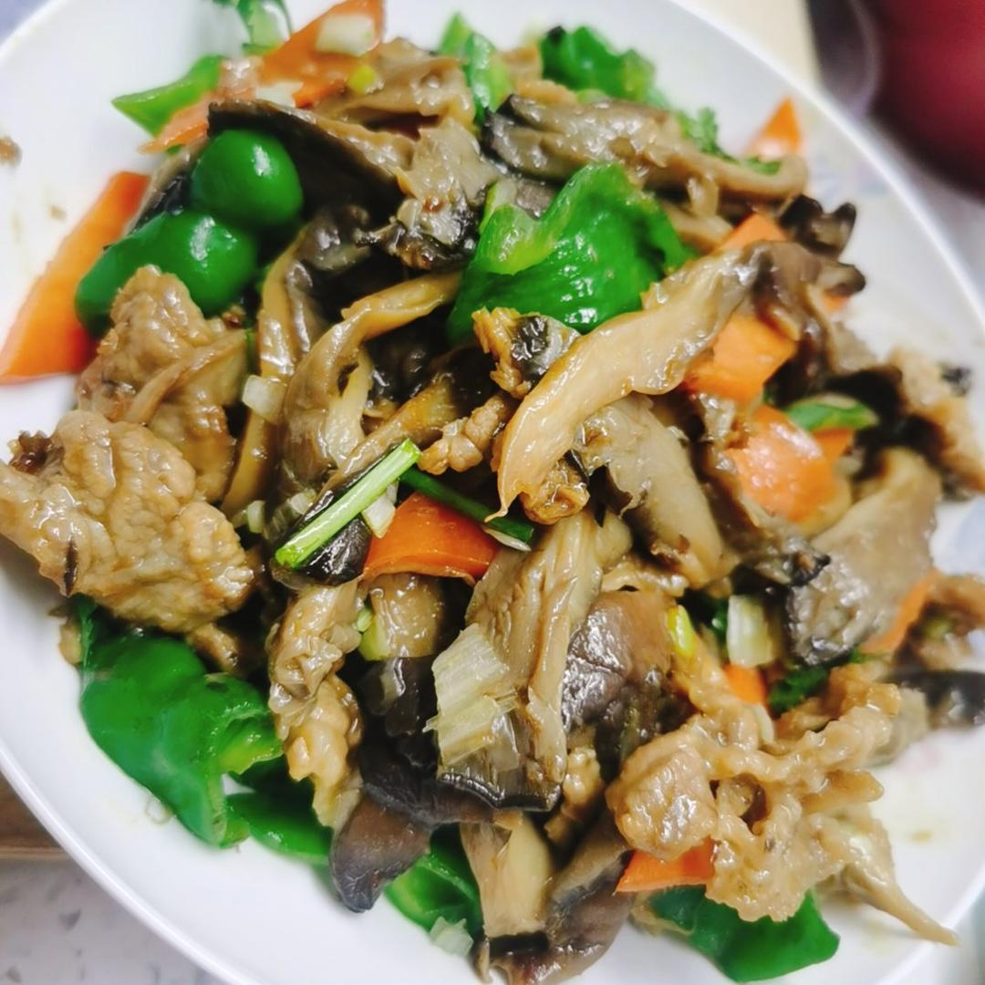 鲜蘑炒肉