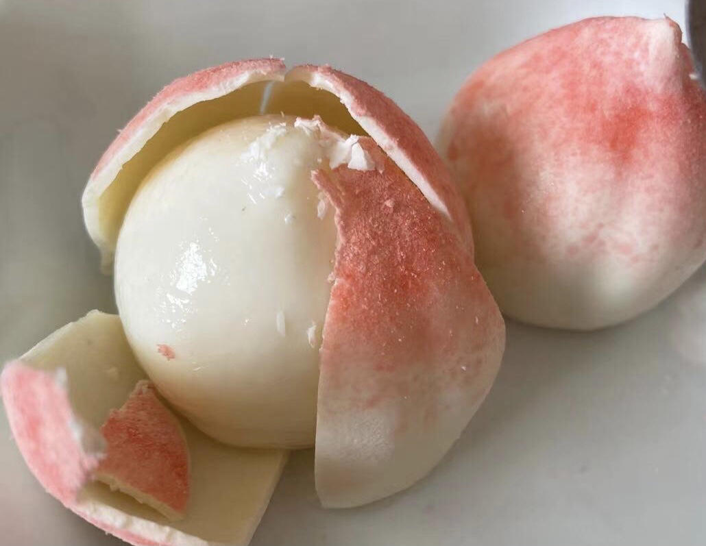 仙桃奶冻~哇塞我居然成功啦！开心😄