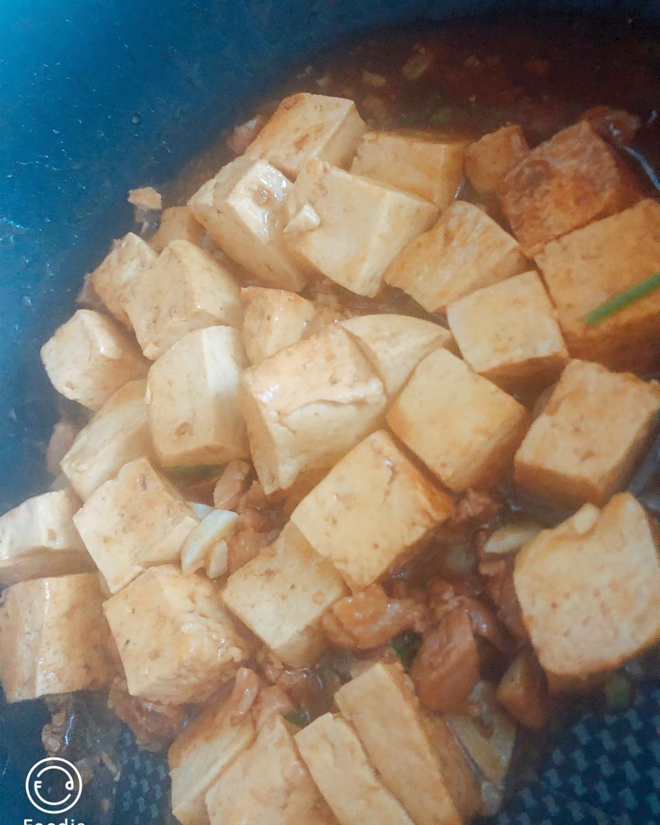 蒜香肉末烧豆腐