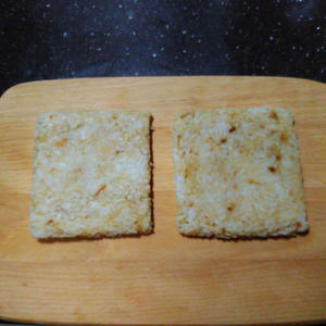 肉松起司米饭糕的做法 步骤3