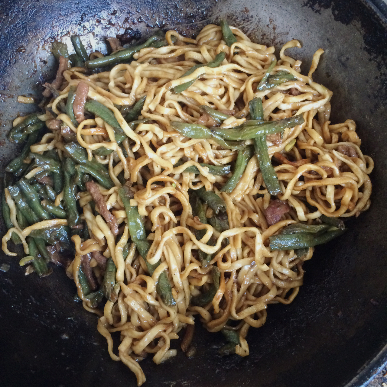 芸豆焖面（附万能的腌肉不老的办法）