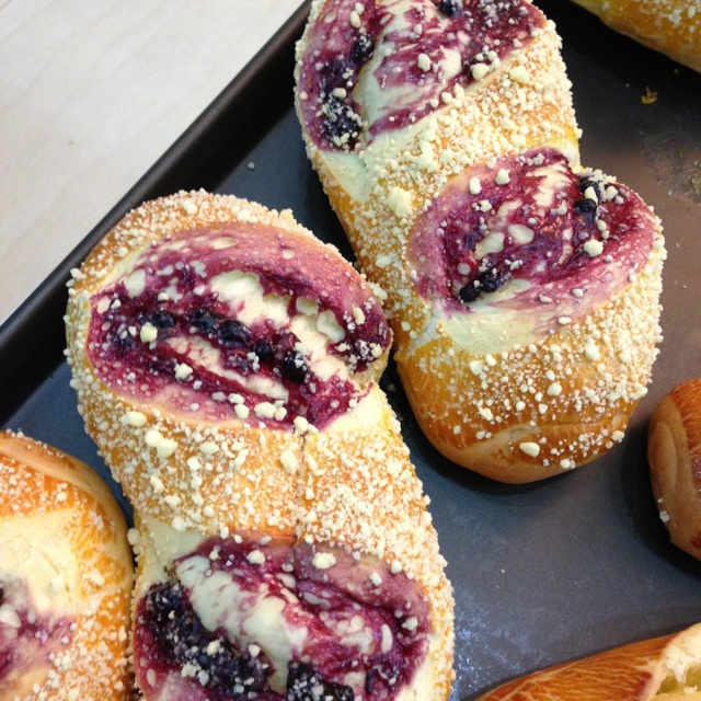 清欢做的蓝莓面包