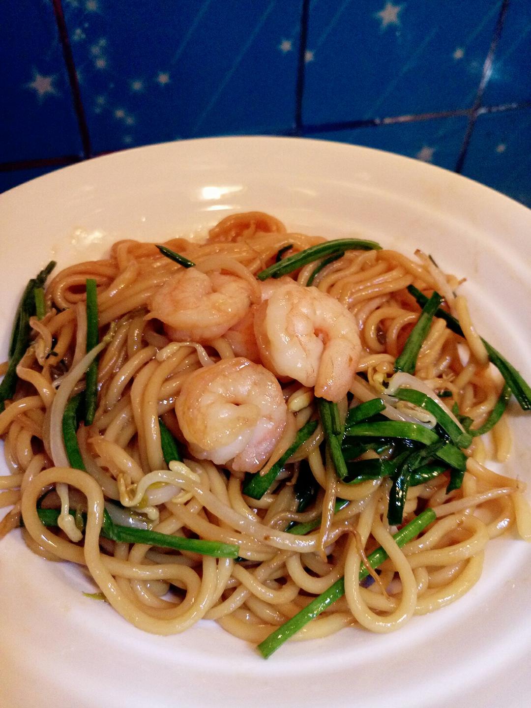 堂妈教你做虾仁炒面