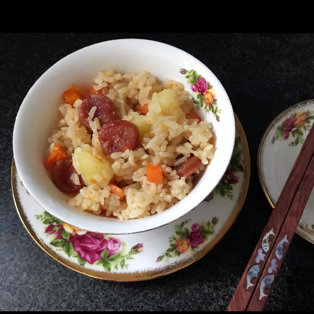 电饭煲腊肠饭