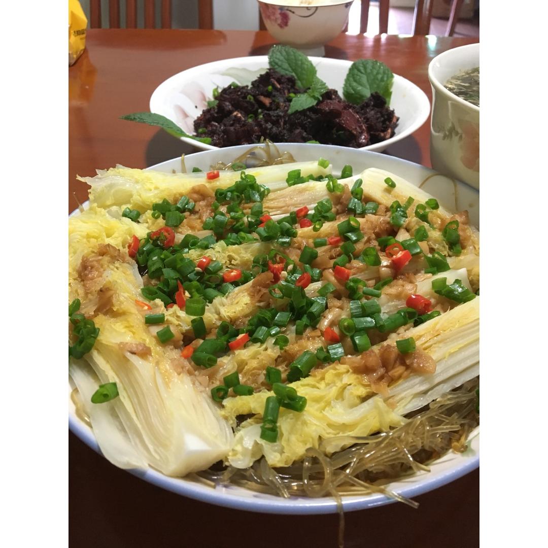 蒜蓉粉丝蒸娃娃菜