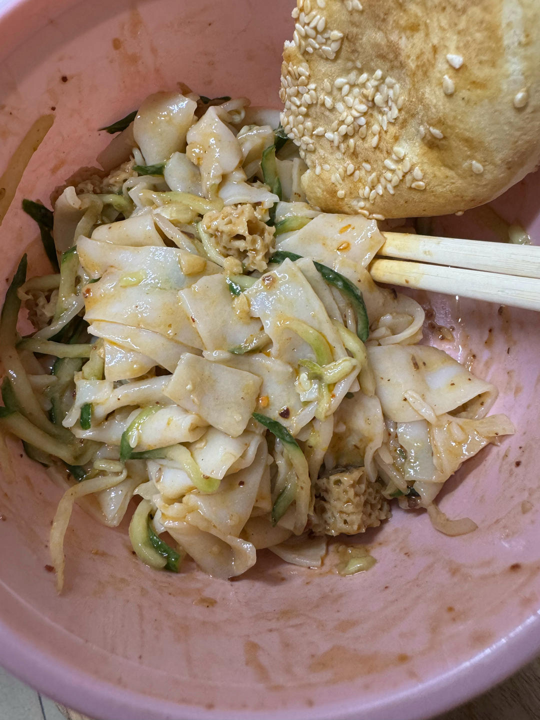 自制水洗凉皮（带调料制备）