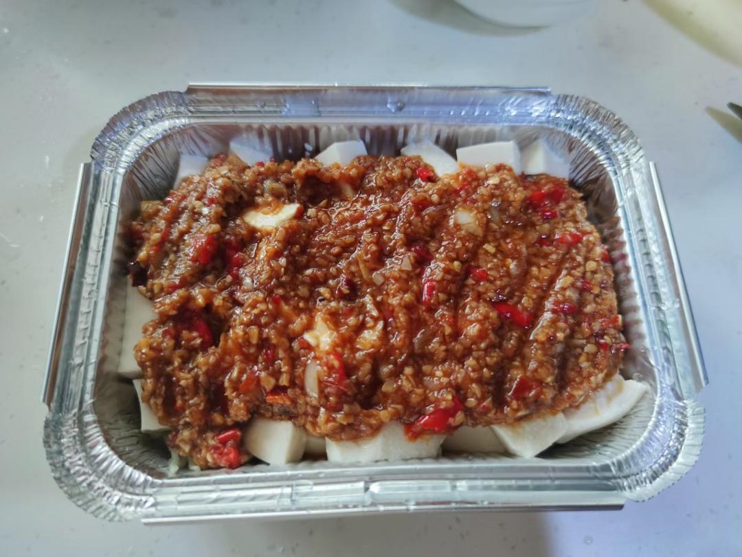 烧烤摊的招牌———锡纸烤豆腐