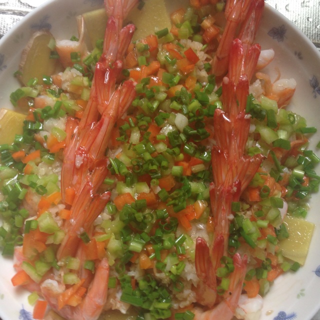 蒜蓉开边虾