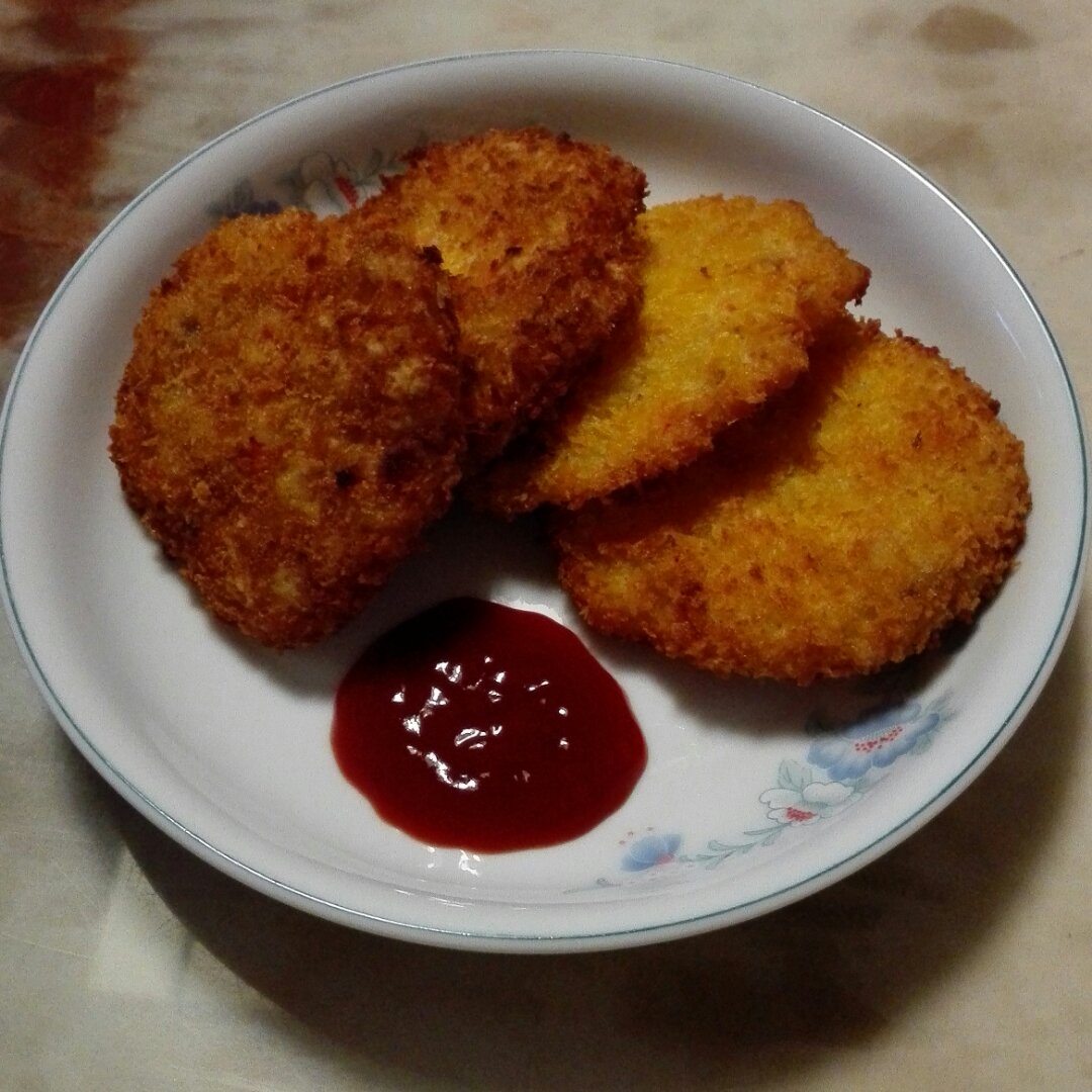可乐饼 （肉末洋葱土豆饼）