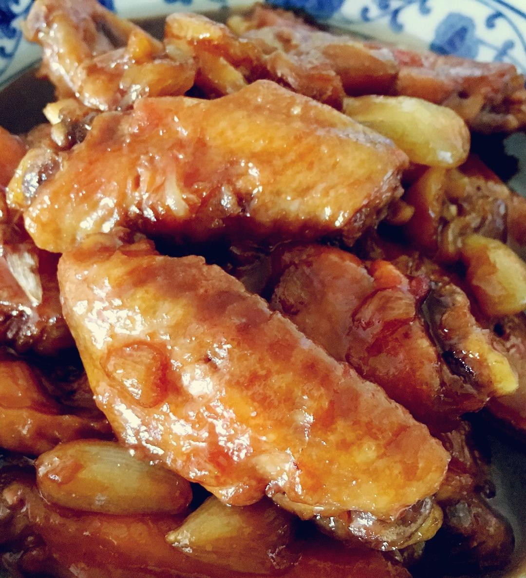 蒜香蚝油鸡翅中