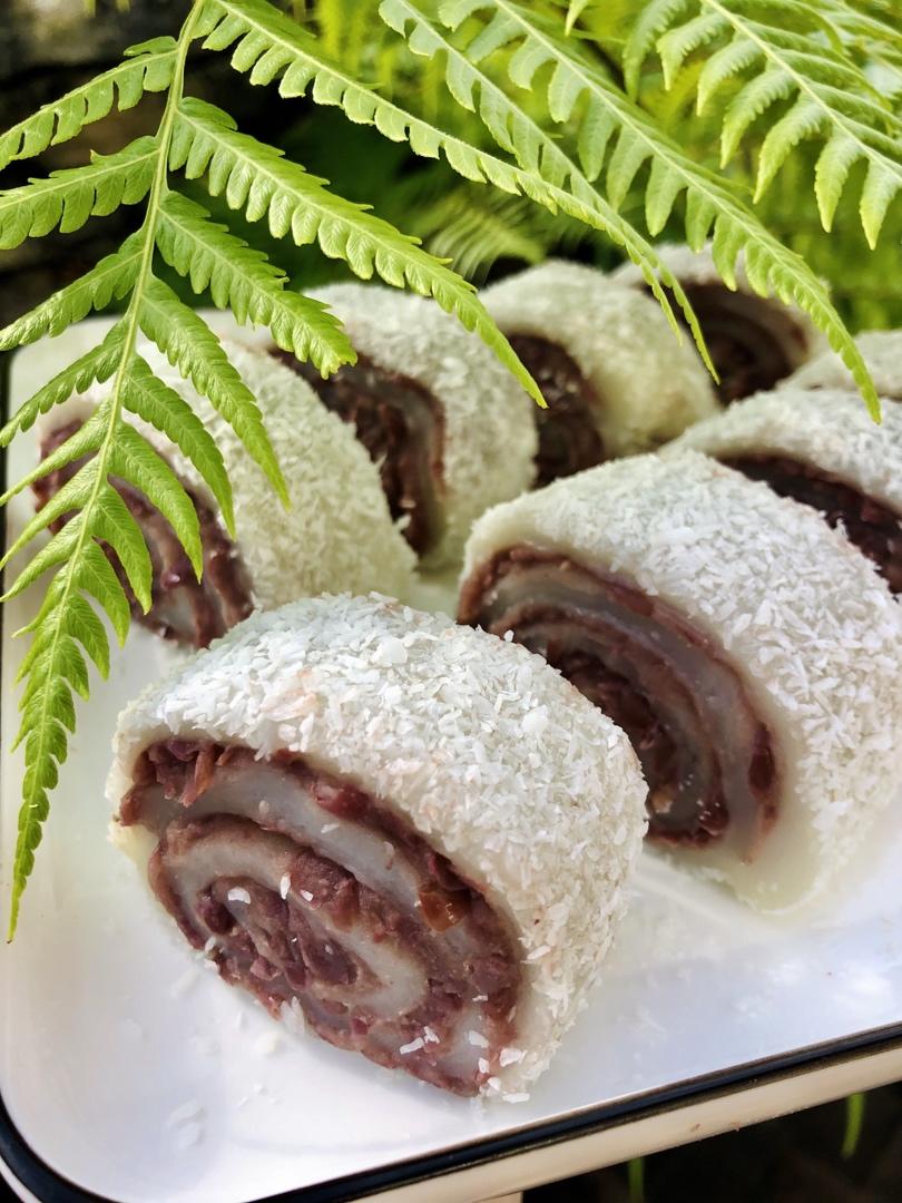 零失败！巨好吃的椰蓉豆沙糯米卷！